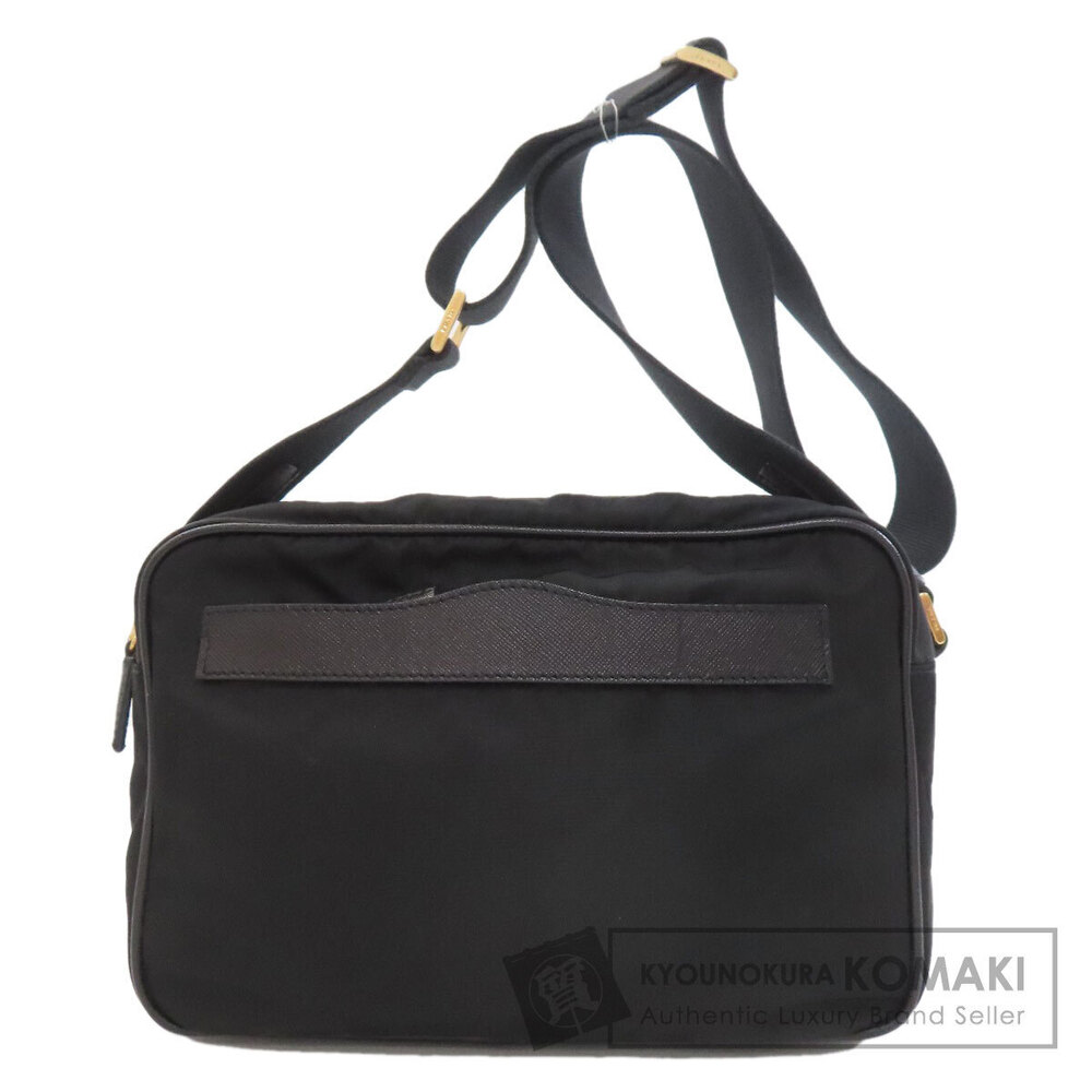 Prada Logo Crossbody Messenger Bag Black